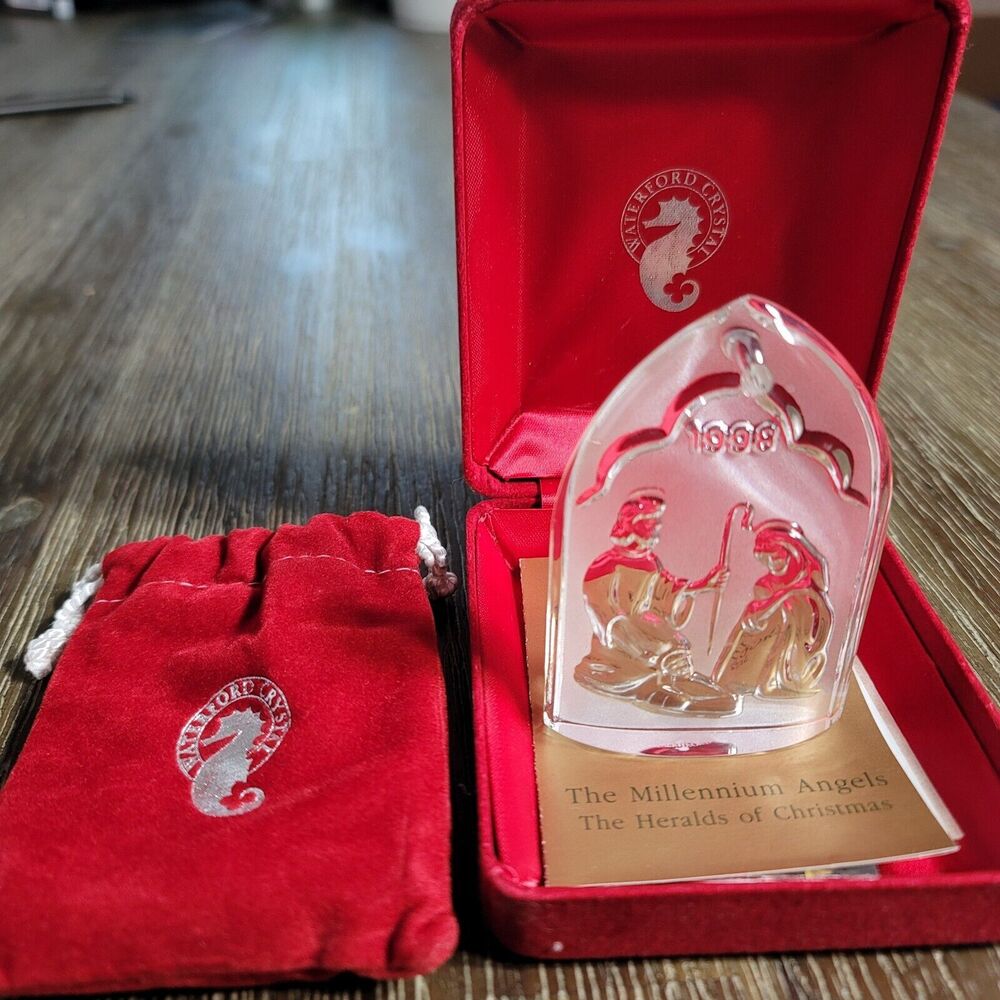 Waterford Crystal Ornament The Nativity Collection The Holy Family 1998
